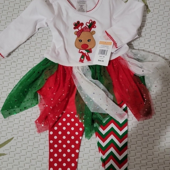 NWT 12 months Bonnie Jean Christmas Dress - Picture 8 of 8